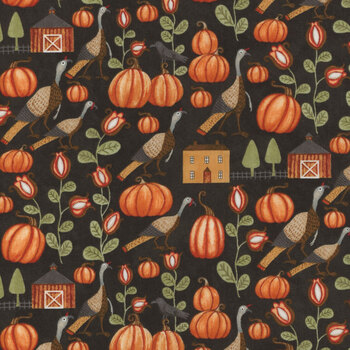 Bittersweet Farm C14851-MIDNIGHT by Teresa Kogut for Riley Blake Designs, Image