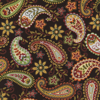 Seeds of Gratitude 7695-99 Paisley by Art Loft for Studio E Fabrics, Image