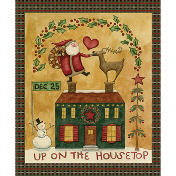 Up On The Housetop P14737-PANEL by Teresa Kogut for Riley Blake Designs, Image