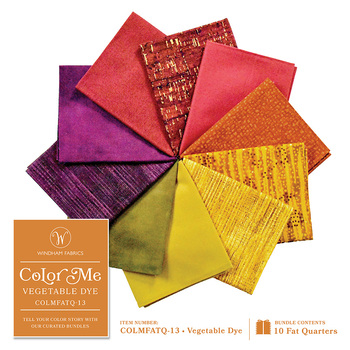 Color Me Bundles  10 FQ Set - Vegetable Dye by Windham Fabrics, Image