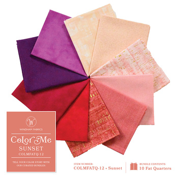 Color Me Bundles  10 FQ Set - Sunset by Windham Fabrics, Image