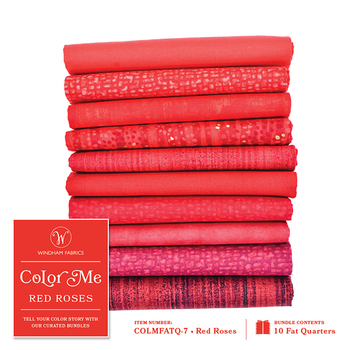 Color Me Bundles  10 FQ Set - Red Roses by Windham Fabrics, Image