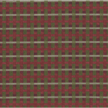 Up On The Housetop C14735-CRANBERRY by Teresa Kogut for Riley Blake Designs, Image