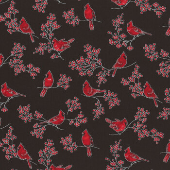 Holiday Charms 20967-181 Onyx by Robert Kaufman Fabrics, Image