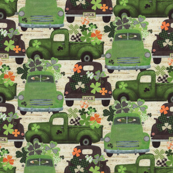 Shamrockin' 3WI22241-CRM by Beth Albert for 3 Wishes Fabric, Image