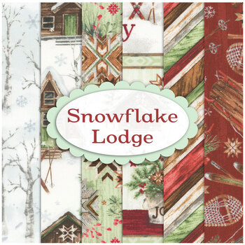 Snowflake Lodge  5 FQ Set by Courtney Morgenstern for 3 Wishes Fabric, Image
