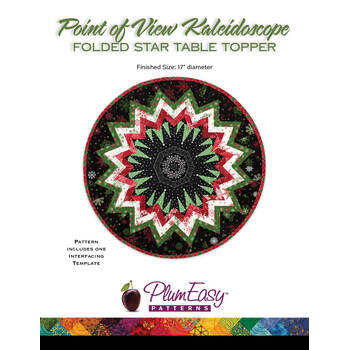 Point of View Kaleidoscope Folded Star Table Topper Pattern, Image