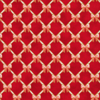 Holiday Flourish - Festive Finery 22292-91 Crimson by Robert Kaufman Fabrics, Image