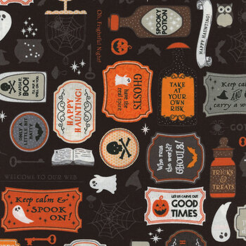 Pumpkins and Potions MAS10570-J by Kimberbell for Maywood Studio, Image