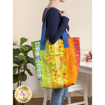  Jelly Roll Tote with Pockets Kit - Wild Blossoms, Image