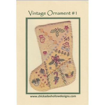 Vintage Ornament #1 - Stocking Pattern, Image