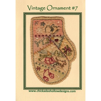 Vintage Ornament #7 - Mitten Pattern, Image