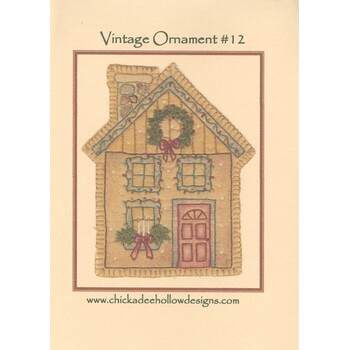 Vintage Ornament #12 - Christmas House Pattern, Image