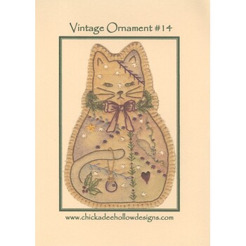 Vintage Ornament #14 - Kitty Pattern, Image