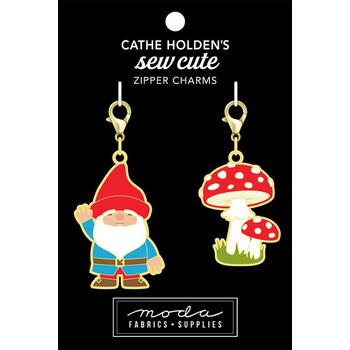 Sew Cute Gnome Mushroom Zipper Pulls, Image