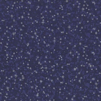 Stof Christmas - We Love Christmas 4591-601 Blue/Silver Sprinkle by Stof Fabrics, Image