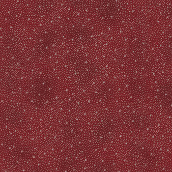 Stof Christmas - We Love Christmas 4591-420 Red/Silver Stars and Dots by Stof Fabrics, Image