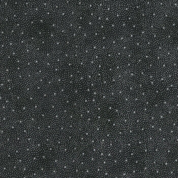 Stof Christmas - We Love Christmas 4591-915 Black/Silver Stars and Dots by Stof Fabrics, Image