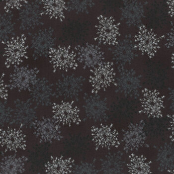 Stof Christmas - We Love Christmas 4591-913 Black/Silver Sparkler by Stof Fabrics, Image