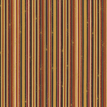 Stof Christmas - We Love Christmas 4591-208 Tan/Gold Stripes by Stof Fabrics, Image