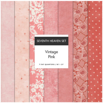 Seventh Heaven  7 FQ Set - Vintage Pink, Image