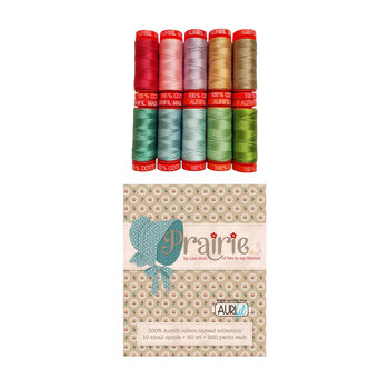 Aurifil 10pc Thread Set - Prairie by Lori Holt, Image