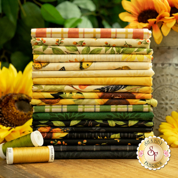 Sunflower Splendor  18 FQ Set by Susan Winget for Wilmington Prints, Image