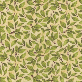 Sunflower Splendor 83330-277 Leaf Toss Cream by Susan Winget for Wilmington Prints