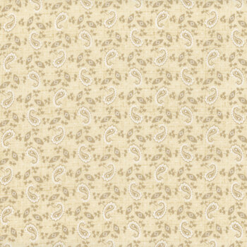 Radiance 98744-212 Paisley Tan by Kaye England for Wilmington Prints