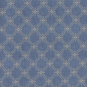 Radiance 98746-401 Diamond Grid Denim by Kaye England for Wilmington Prints, Image