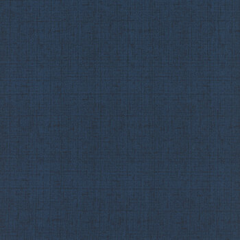 Radiance 98747-449 Linen Texture Dark Denim by Kaye England for Wilmington Prints