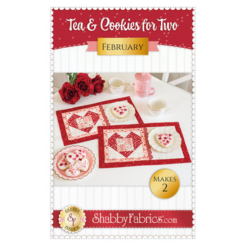 Tea & Cookies for Two - February Pattern - PDF Download, Image