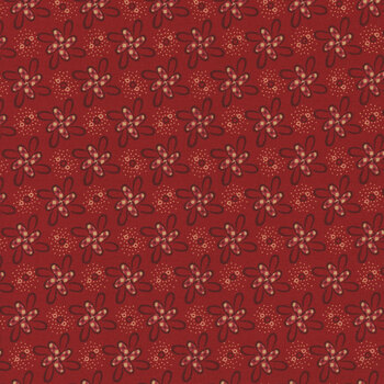 Garnets & Gingham 1341-88 by Kim Diehl for Henry Glass Fabrics, Image