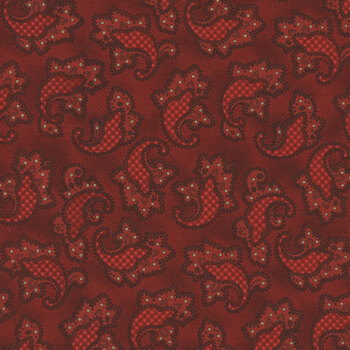 Garnets & Gingham 1343-88 by Kim Diehl for Henry Glass Fabrics, Image