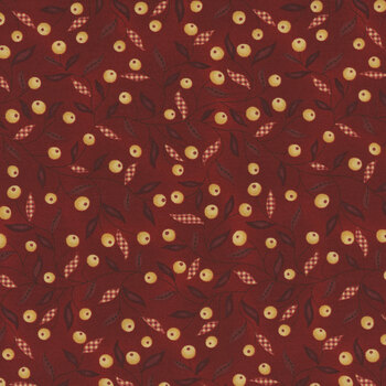 Garnets & Gingham 1349-88 by Kim Diehl for Henry Glass Fabrics, Image