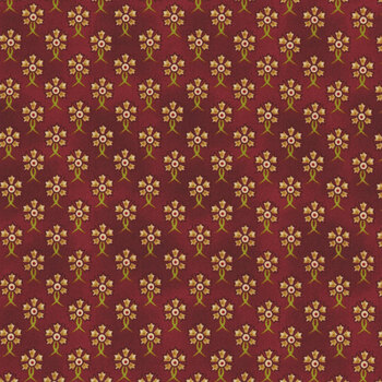 Garnets & Gingham 1350-88 by Kim Diehl for Henry Glass Fabrics, Image