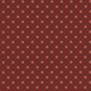 Garnets & Gingham 1358-88 by Kim Diehl for Henry Glass Fabrics, Image