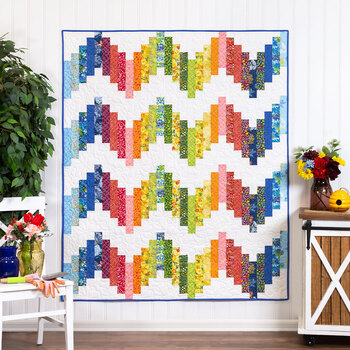 SAMPLE - Ridiculously Easy Jelly Roll Quilt - Wild Blossoms
