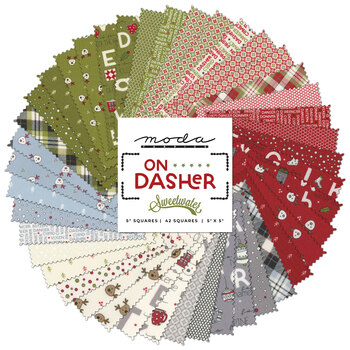 On Dasher  Charm Pack by Sweetwater for Moda Fabrics, Image