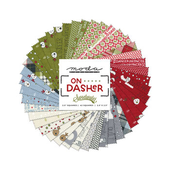 On Dasher  Mini Charm Pack by Sweetwater for Moda Fabrics, Image