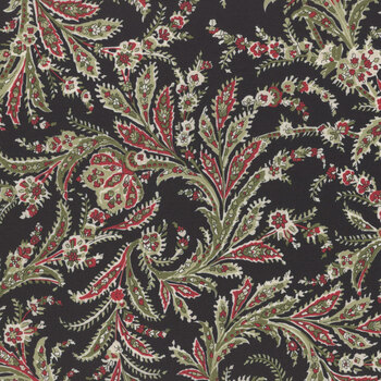 A Christmas Carol 44353-16 Ebony by 3 Sisters for Moda Fabrics, Image