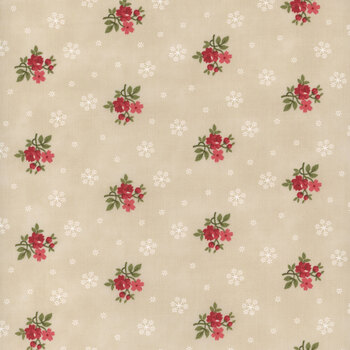 A Christmas Carol 44355-12 Parchment by 3 Sisters for Moda Fabrics, Image