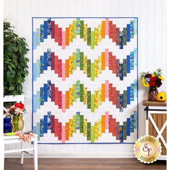  Ridiculously Easy Jelly Roll Quilt Kit - Wild Blossoms, Image