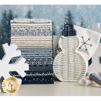 Snowman Gatherings IV  39 FQ Set + Panel by Primitive Gatherings for Moda Fabrics, Image