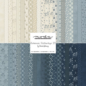 Snowman Gatherings IV  Layer Cake by Primitive Gatherings for Moda Fabrics, Image