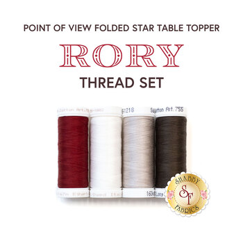  Point of View Folded Star Table Topper - Rory - 4pc Thread Set