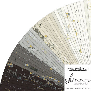 Shimmer  Jelly Roll by Zen Chic for Moda Fabrics, Image