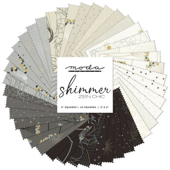 Shimmer  Charm Pack by Zen Chic for Moda Fabrics, Image