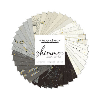 Shimmer  Mini Charm Pack by Zen Chic for Moda Fabrics, Image