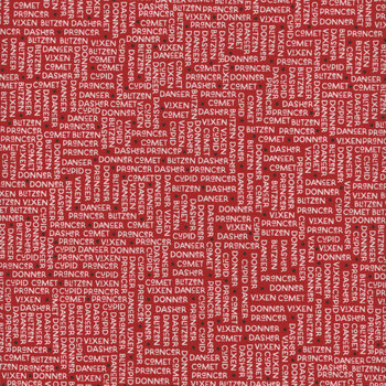 On Dasher 55663-12 The Herd-Red by Sweetwater for Moda Fabrics, Image